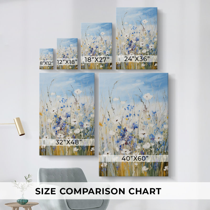 Floral Study Series V - Ensemble de 3 toiles tendues avec châssis - Prêt à être accroché, H 36 po x l 24 po