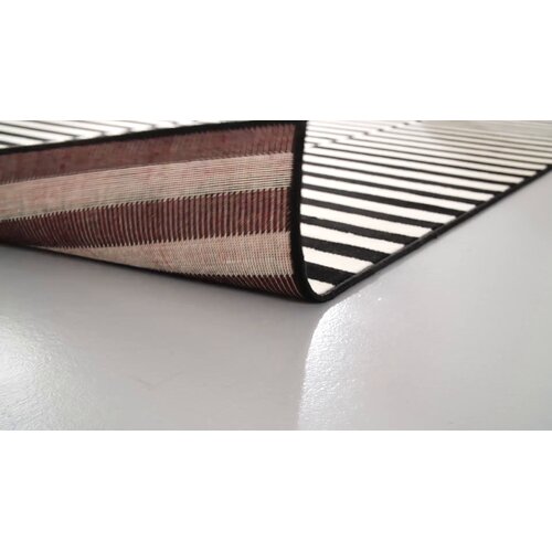 Hanse Home Panel - Kurzflor Teppich, Streifen Design, Wohnzimmer,  Schlafzimmer, Esszimmer - Schwarz Creme & Bewertungen