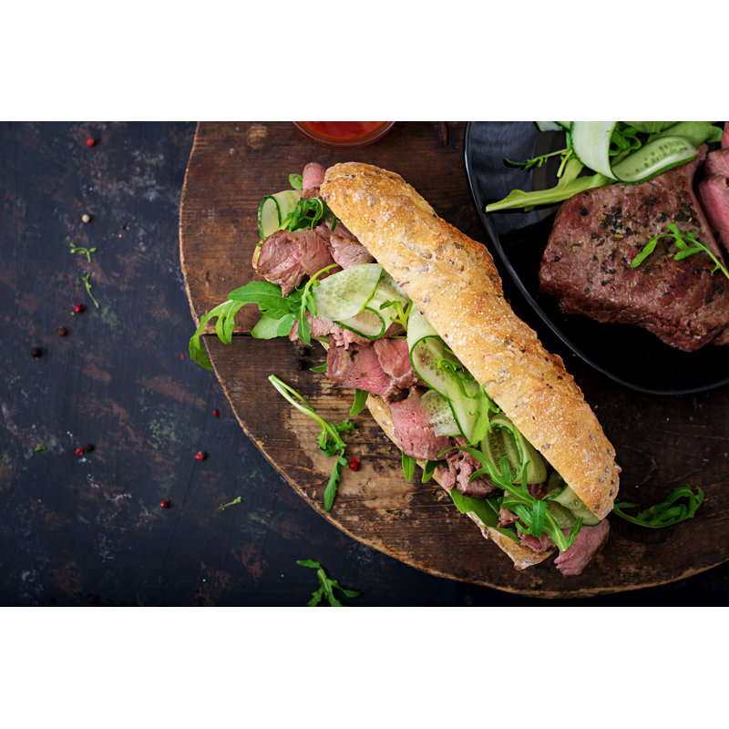 Sandwich - Wrapped Canvas Print, 30cm H x 46cm W x 3.8cm D