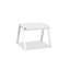  Table de bout contemporaine 16 po en aluminium blanc
