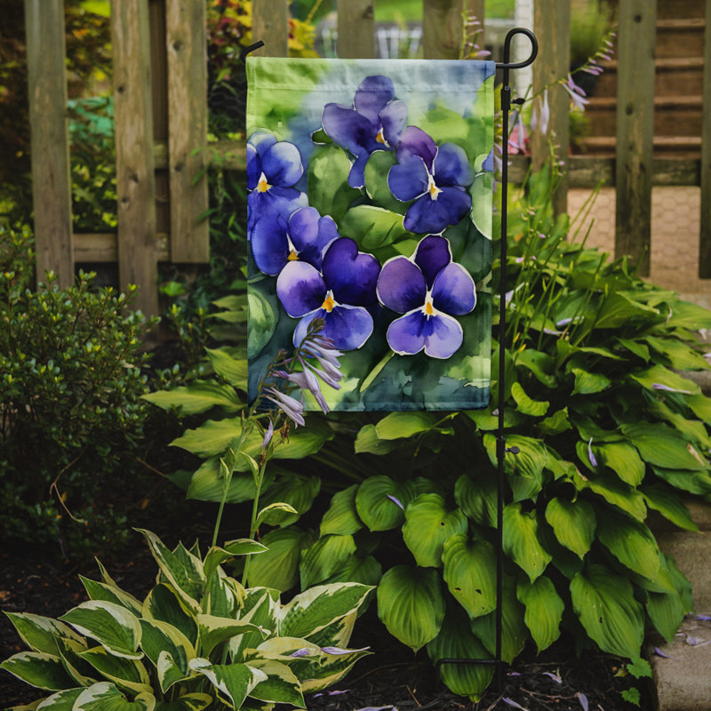 Drapeau de jardin double en polyester H 15,5 po x l 11,25 po