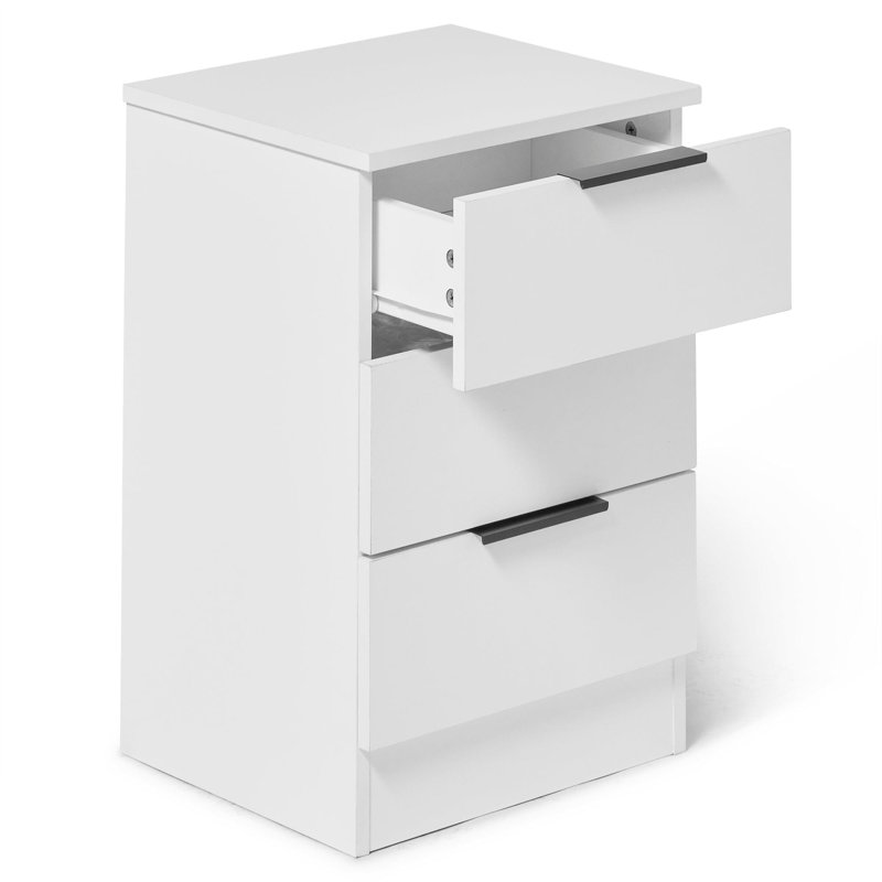 Glenhaven 2 Door Manufactured Wood Wardrobe, Pure White