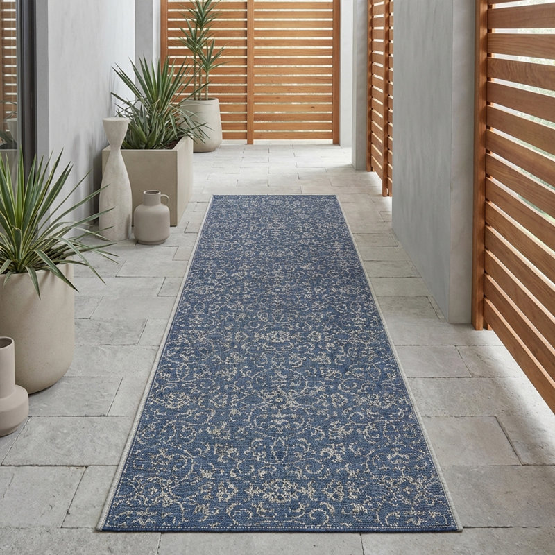 Tapis tissé à plat Kraatz, Tapis de couloir 2 pi 3 po x 7 pi 10 po