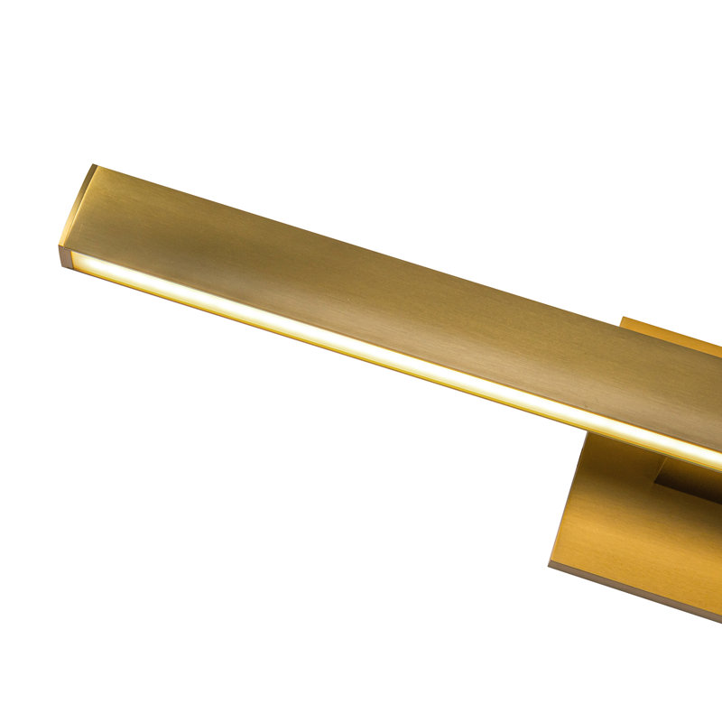 Vera 1 - Light LED Bath Bar, Brushed Gold