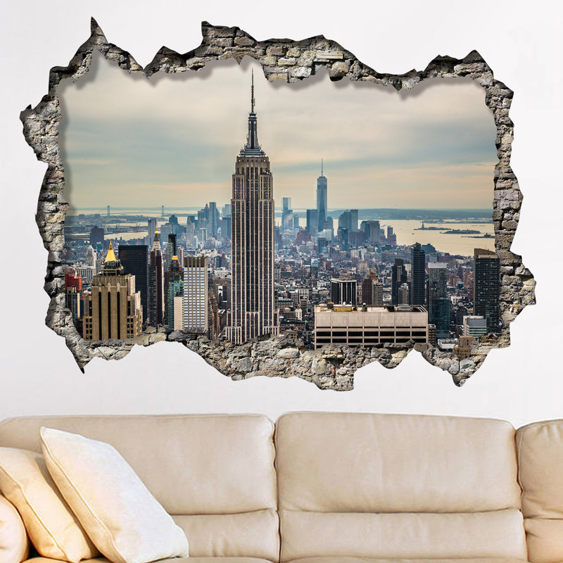 Scenic & Cityscapes Non-Wall Damaging Wall Decal