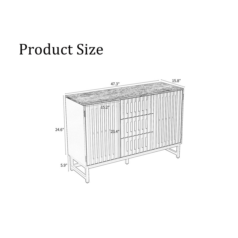 Heslov 47.3'' Sideboard