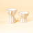 Lg Fluted Goblet White Dia 14"