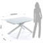 Dalessandro Glass Top Metal Base Dining Table-38094858