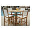 Riviera Teak Outdoor Sling Bar Chair-441185159