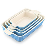  4 Piece Ceramic Bakeware Set