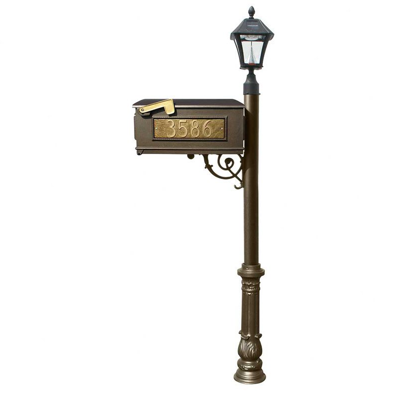 Poteau décoratif encastré 72 po H Lewiston, Bronze