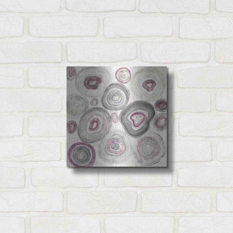 Ivy Bronx «Rings of Power v2» par Albena Hristova, art mural en métal, H 12 po x l 12 po