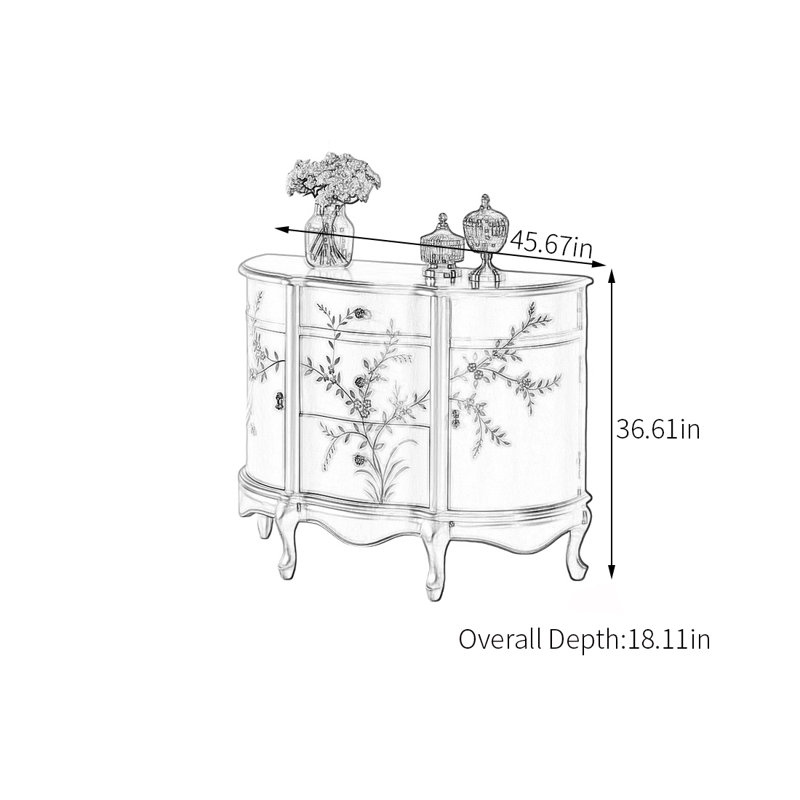 Armoire de salon de style américain.