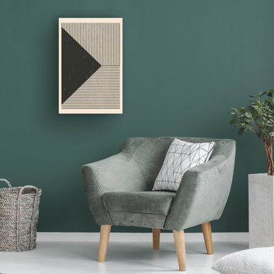 Rouleau bolognais, lignes noires et blanches, série 2 sur toile