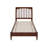 Ambie Low Profile Solid Wood Slatted Spindle Sleigh Bed-51407722-51407723