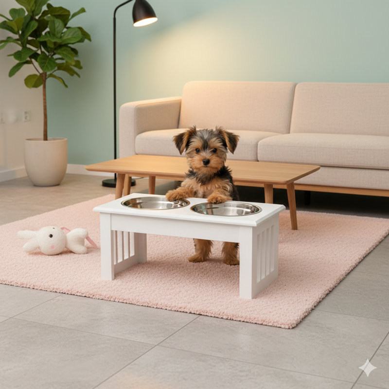 Support pour plats pour chien, poste de repas surélevé, support pour bols pour animaux
