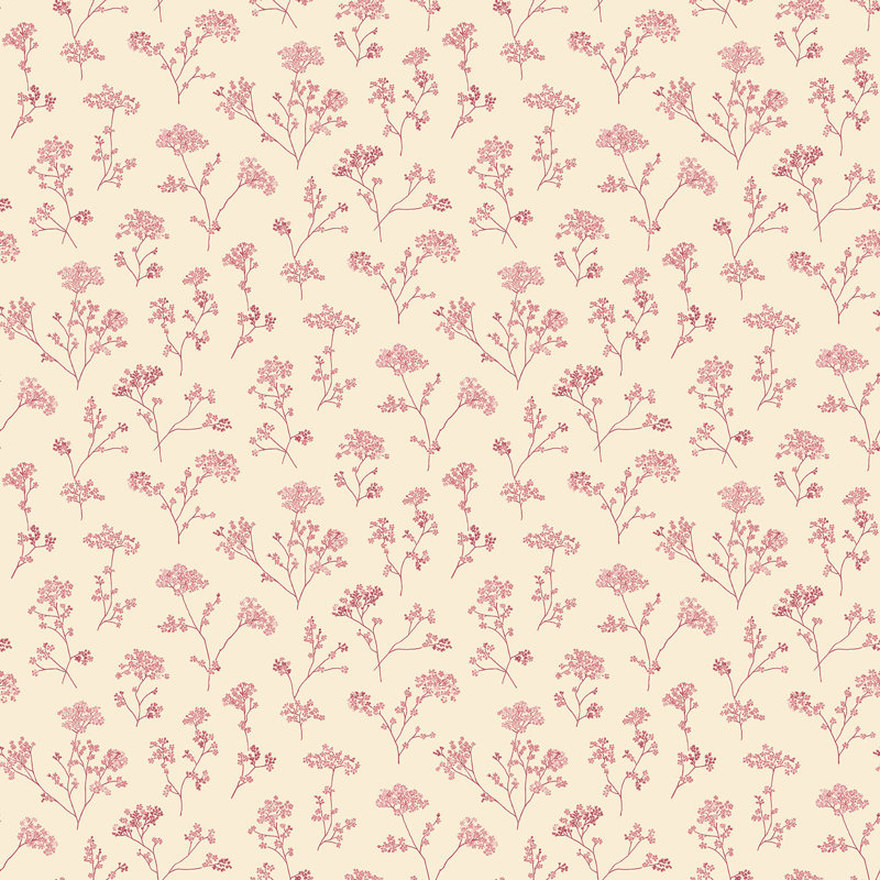 Santa Cruz 25.4m x 53cm Matte Wallpaper Roll, Red/Cream
