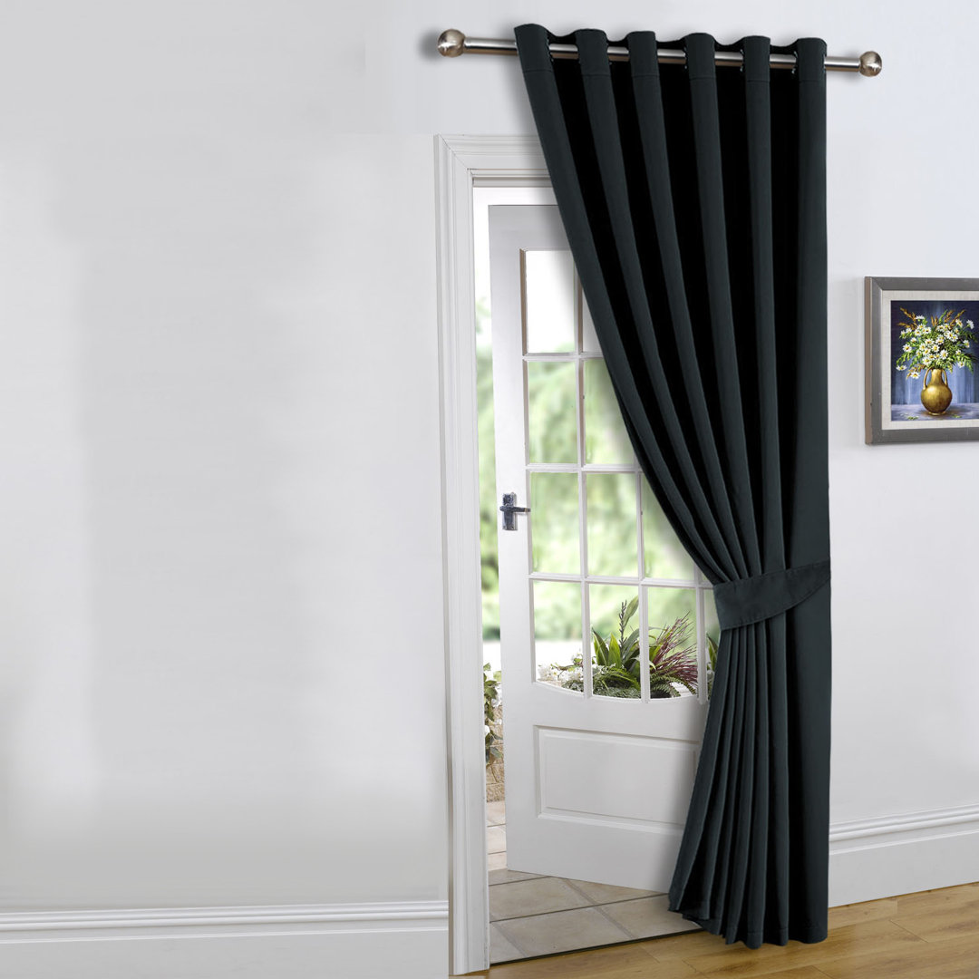 Bernards Grommet Eyelet Blackout Thermal Door Curtain