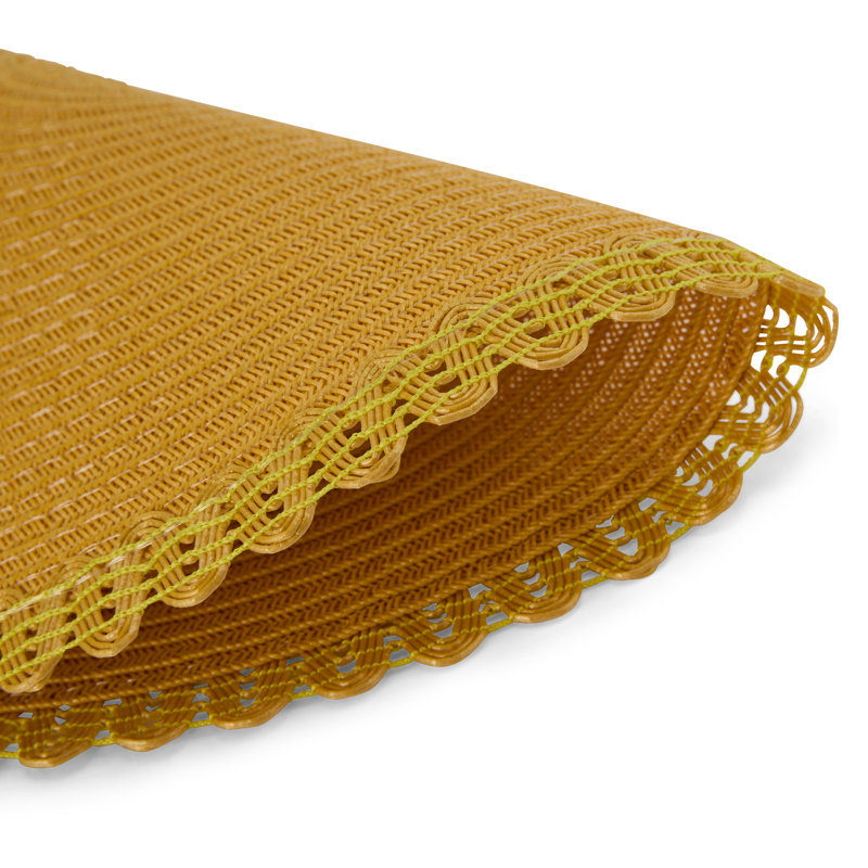 Ensemble de 6 napperons résistants à la chaleur de 15 po x 15 po de Placemats, Jaune
