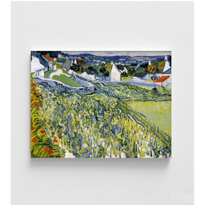 «Vineyard Auvers» par Vincent Van Gogh, cadeau d'amateur de vin, art du vin Van Gogh, art mural vin, impression d'art de vignobles, art mural Auvers, art mural encadré