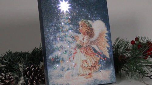 Winter Wonder Lane Winter Wonder Lane Glitter Angel LED Tree