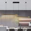 Luminaire de salle à manger à DEL de 75 pouces, conception moderne à deux tubes, éclairage directionnel réglable