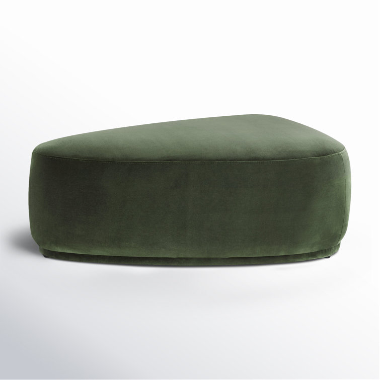 Adna 44'' Triangular Upholstered Ottoman