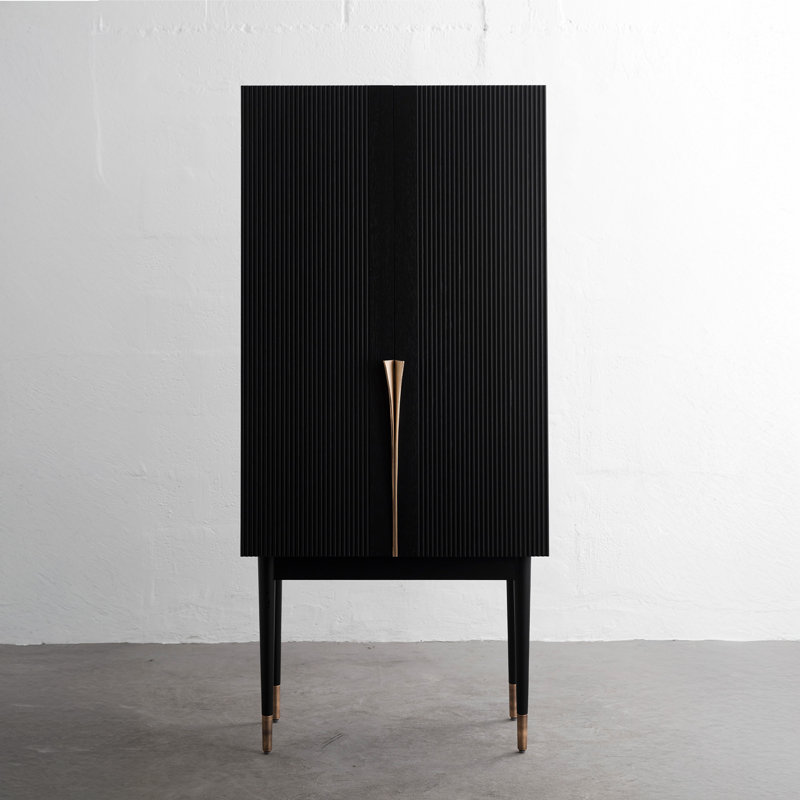 Perfidia Solid Wood Bar Cabinet