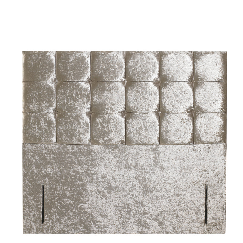 Barlow Upholstered Velvet Panel Headboard, Single (3'), Mink