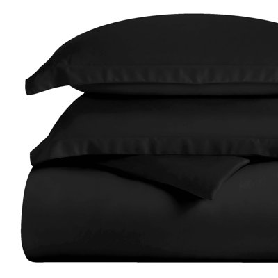 Mitchell Egyptian Cotton Blend 300 Thread Count Solid Duvet Cover Set With Pillow Shams