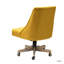Chaise de travail inclinable de 38,5 po Vail avec base en bois massif et capitonnage à boutons Vail-370670441
