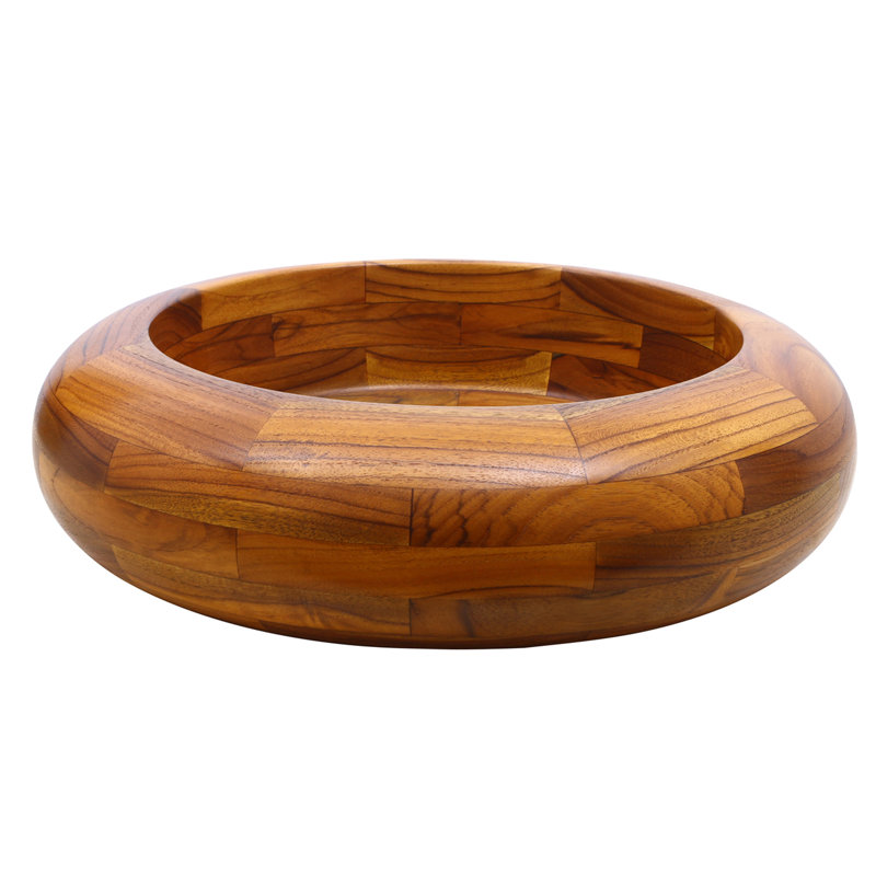 Barclay Kalea 16'' Wood Circular Bathroom Sink, Teak