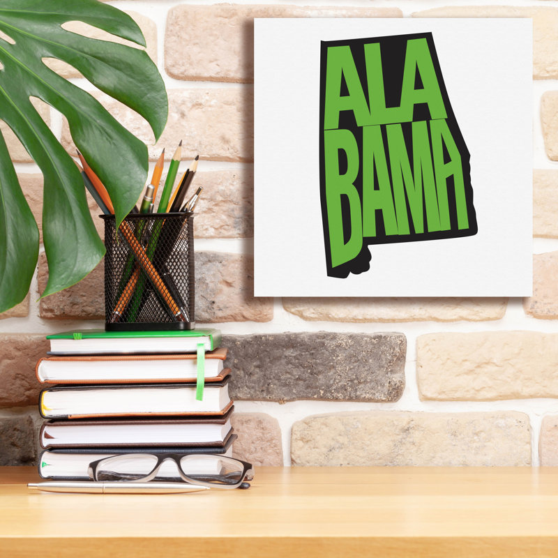 «Alabama 2» par Art Licensing Studio, art mural sur toile, H 12 po x l 12 po x P 0,75 po