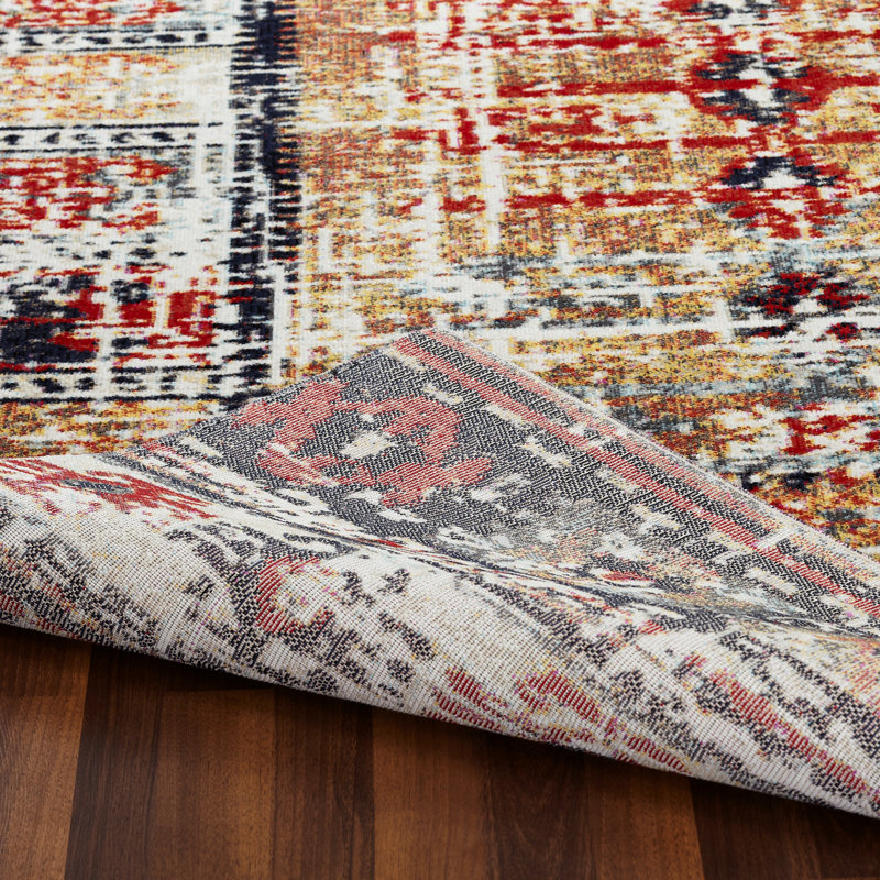 Davison Southwestern Area Rug in Gold, Rectangle 8'7" x 11'6"