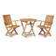 Valencia 3-piece Round Teak Oudoor Bistro Set