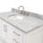 Magnolia 49" Single Bathroom Vanity in White, with 1.5 Italian Carrara Marble Top, Oval Sink-2125836831-2108352669