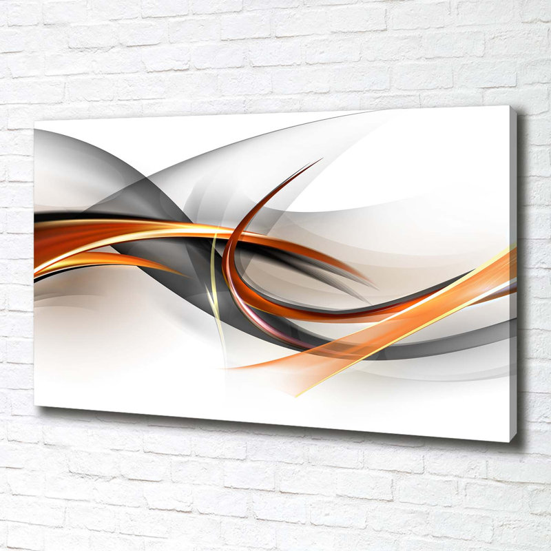 Waves Abstraction - Wrapped Canvas Print