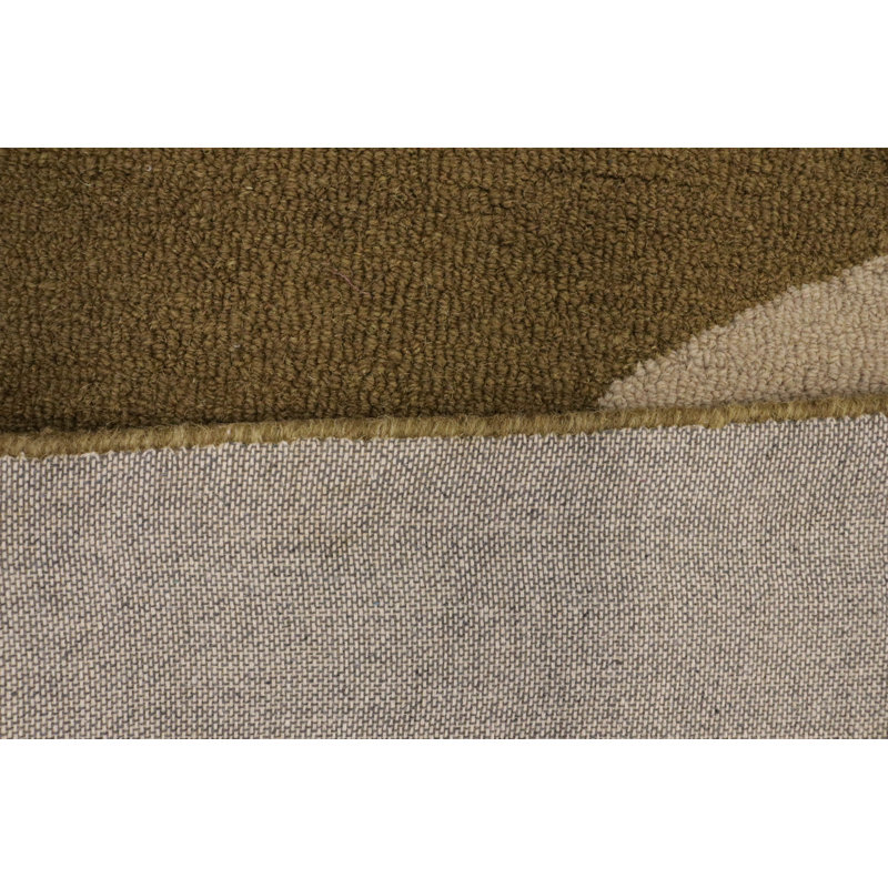 Tapis moderne touffeté à la main multicolore Baldwinville