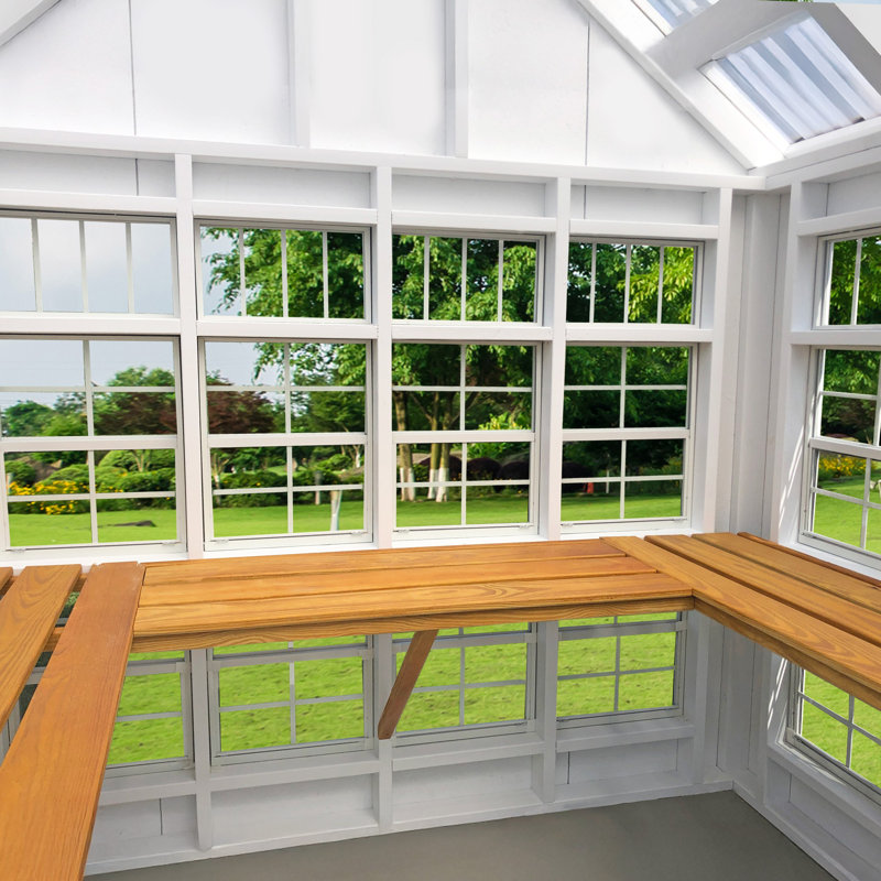 Colonial Gable Greenhouse, 8' x 8', Yes