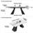 62.9" To 94.4" Modern Rectangular Extendable Dining Table For 6 to 10