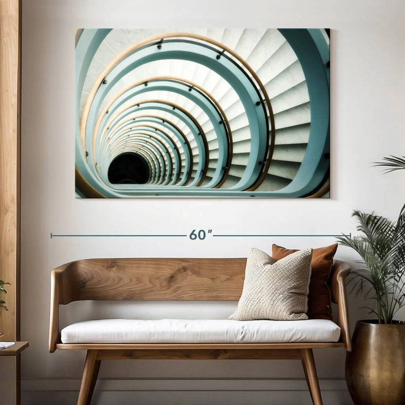 Long Staircase, 34" H x 51" W