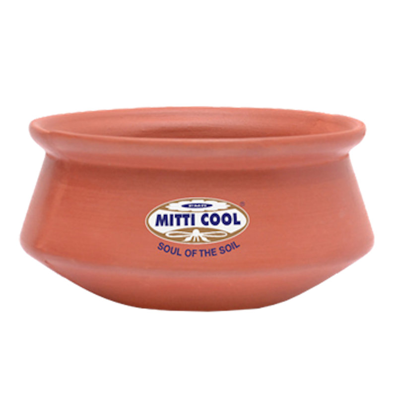 Mitti Cool Handi Terracotta Standard Pot, 18 cm