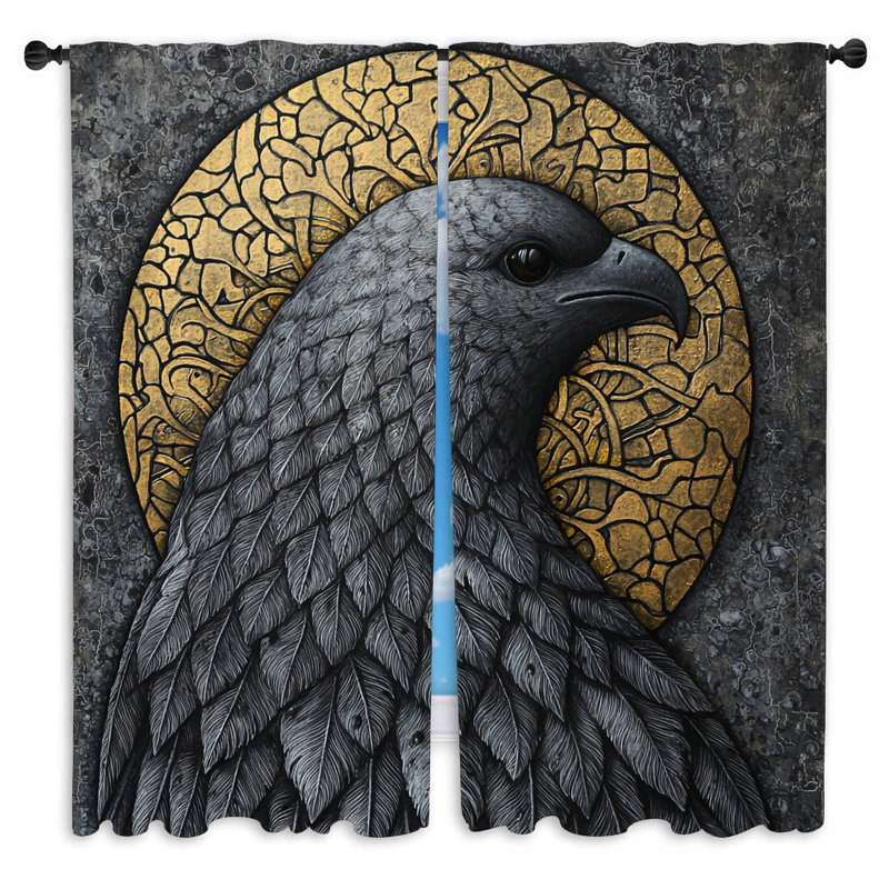 Rideaux de fenêtre Eagle Portrait, L 20 po x L 61 po