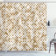 Rideau de douche mauve rétro Artsy + crochets-95078023-95078060