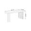 Bureaux en bois massif noyer en demi-cercle-108057900