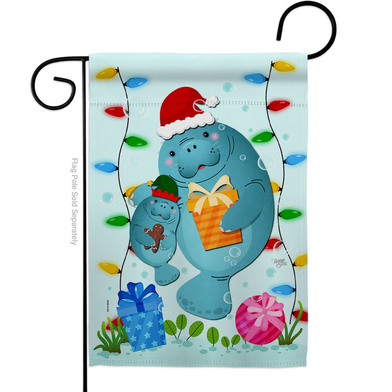 Drapeau de jardin à 2 faces en polyester / mélange de polyester 18,5 x 13 po
