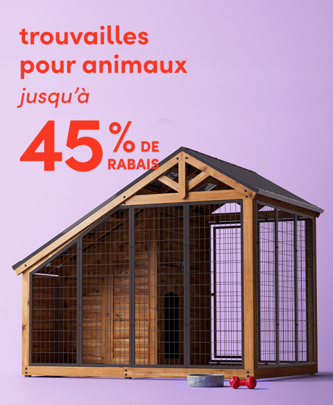 Essentiels pour animaux de compagnie jusqu'à 45 % de rabais.