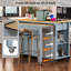 Îlot de cuisine avec table de salle à manger extensible K&K-121068807
