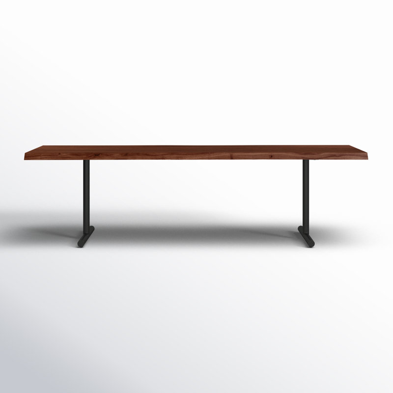 Brooks Dining Table T Base 40" x 92", Ebonized, Black, 29.75"H x 79"L x 40"W