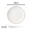 Waterside 12pc Gold Rim Porcelain Dinner Set